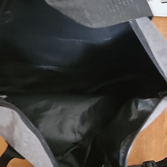 AARP Grey Black Zippered Tote Bag Removable Adjustable straps 19 x 15 - Picture 10 of 10